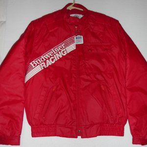 VINTAGE RACING JACKET BUDWEISER BEER MICHELOB USA